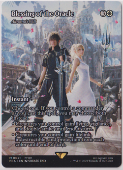 MTG Blessing of the Oracle - Akroma's Will (Showcase) Final Fantasy - Image 1