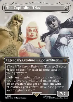 1x - The Capitoline Triad - Borderless #117 - Assassin's Creed -NM MTG - Image 1