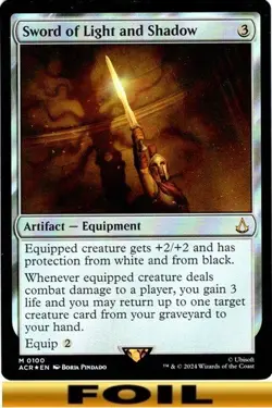1x - Sword of Light and Shadow - FOIL #100 - Assassin's Creed - NM MTG - Image 1