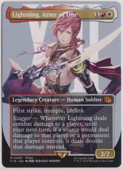 MTG Lightning, Army of One (Borderless) Final Fantasy Regular - Image 1