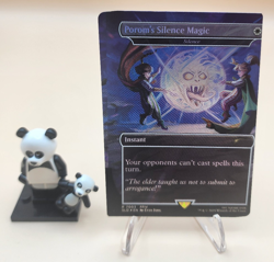 MTG Porom's Silence Magic Rainbow Foil Secret Lair Final Fantasy Error Print Cut - Image 1