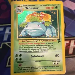 Pokemon TCG Venusaur 018/130 Base Set 2 Holo - Image 1