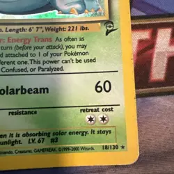 Pokemon TCG Venusaur 018/130 Base Set 2 Holo - Image 3