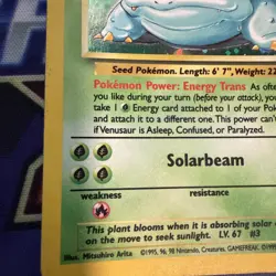 Pokemon TCG Venusaur 018/130 Base Set 2 Holo - Image 4