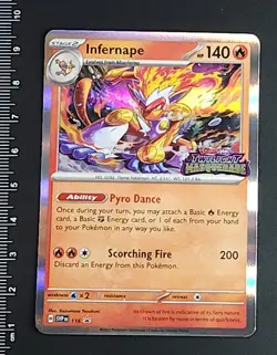 Infernape 116 Holo Promo Stamped Twilight Masquerade Pokemon Near Mint - Image 1