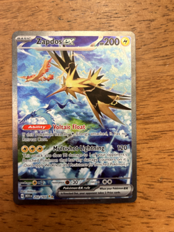 Pokemon 151 Zapdos EX #202/165 Special Illustration Rare SIR English NM - Image 1