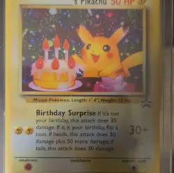 Pokemon TCG WotC Promo _____'s Pikachu 24/53 #24 Holo English 2000 50HP - Image 2