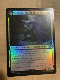 Garland, Knight of Cornelia Extended Art Regular Final Fantasy MTG NM - Image 1
