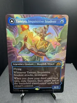MTG Modern Horizons 3 Tamiyo Inquisitive Student Borderless Foil Mythic NM - Image 1