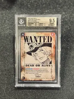 BGS 9.5 2025 ONE PIECE CARRYING ON HIS WILL #OP13120 SABO WANTED POSTER SP - Image 1