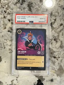 Disney Lorcana First Chapter The Queen #56 Wicked and Vain PSA 10 - Image 1