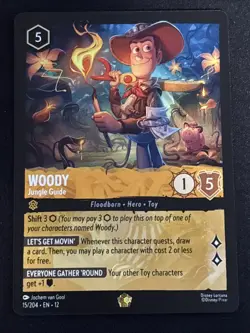 Woody Jungle Guide 15/204 Legendary Disney Lorcana Wilds Unknown - Image 1