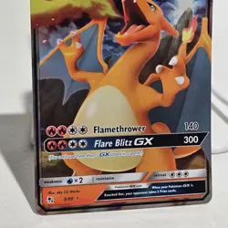 Charizard GX 9/68 Hidden Fates Holo Pokemon Card Near Mint Clean! - Image 2