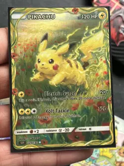 Pikachu Fan Art Heroes Holo Mega Custom Evolutions Card #151 - Image 1