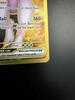 Pokemon Destined Rivals Mewtwo EX Team Rockets Hyper Rare Card 240/182 - Image 3