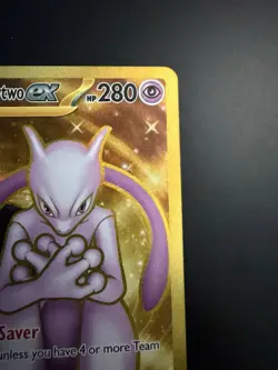 Pokemon Destined Rivals Mewtwo EX Team Rockets Hyper Rare Card 240/182 - Image 4
