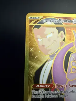 Pokemon Destined Rivals Mewtwo EX Team Rockets Hyper Rare Card 240/182 - Image 5