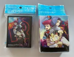 Pokemon Card Game Deck Shield & Case Team Rocket 64 Sleeves Japan NEW Sleeve - Image 1