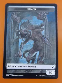 1x Demon (A 4) | TOKEN 007/020 | Battle for Baldur's Gate | MTG Magic Cards - Image 3
