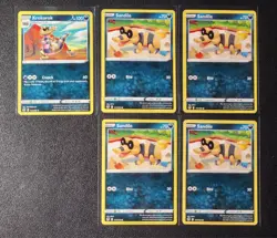 Krokorok 112/195 & 4x Sandile 111/195 Pokemon card Silver Tempest NM - Image 1