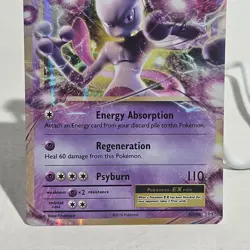 Mewtwo EX 52/108 XY Evolutions Holo Ultra Rare Pokemon Card Near Mint - Image 2
