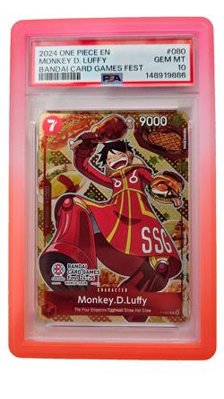 Monkey D. Luffy P-080 Bandai Card Games Fest 24-25 Promo Card PSA 10 Gem Mint - Image 1
