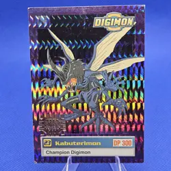 Digimon 25 of 34 Upper Deck Digimon Holo Foil Silver Prism Card Kabuterimon B-2 - Image 1