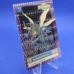 Digimon 25 of 34 Upper Deck Digimon Holo Foil Silver Prism Card Kabuterimon B-2 - Image 3