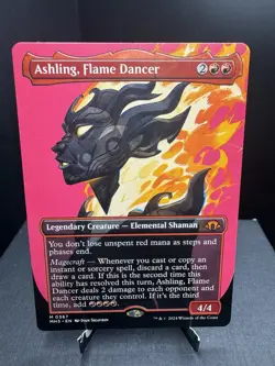 MTG Modern Horizons 3 Ashling, Flame Dancer Borderless Regular Mythic NM - Image 1
