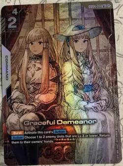 Bandai Gundam Card Game Graceful Demeanor GD04-117 R+ Command Cost 2 - Image 1