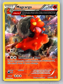 Pokemon Magcargo Full Art XY Primal Clash 24/160 Regular Rare Card - NM - Image 1