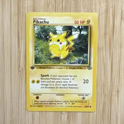 First edition Pikachu jungle base card - Image 1
