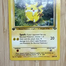 First edition Pikachu jungle base card - Image 3
