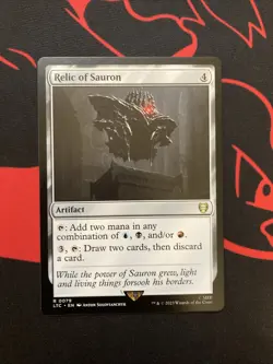 Relic of Sauron 0079 Commander Lord of the Rings Rare MTG LTC EN NM - Image 1