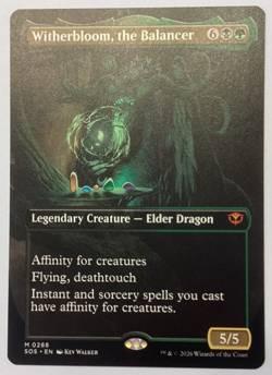 MTG Witherbloom, the Balancer Borderless Secrets of Strixhaven Mythic 288 - Image 1
