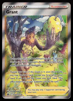 Grant GG62/GG70 Ultra Rare Crown Zenith Galarian Gallery Pokemon Card - Image 1