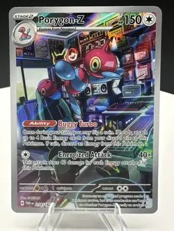 Porygon-Z 214/182 Illustration Rare Paradox Rift Pokemon Holo Near Mint - Image 3