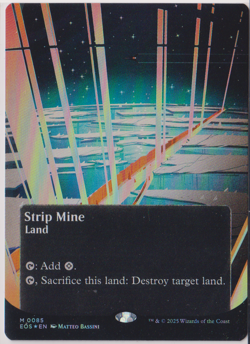 MTG Strip Mine (Borderless) Edge of Eternities: Stellar Sights Foil - Image 1