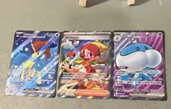 Pokemon TCG 3-Card Lot Keldeo ex Harlequin Jellicent ex Full Art Holo - Image 1