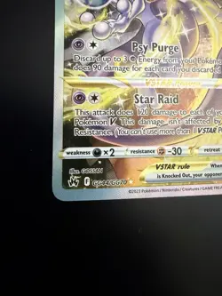 2023 POKEMON SWORD AND SHIELD CROWN ZENITH GG44 FULL ART/MEWTWO VSTAR CLEAN - Image 2