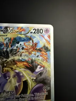 2023 POKEMON SWORD AND SHIELD CROWN ZENITH GG44 FULL ART/MEWTWO VSTAR CLEAN - Image 4