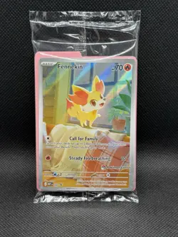 Fennekin 080 Black Star Stamped Promo Pokemon Center Chaos Rising SEALED - Image 1