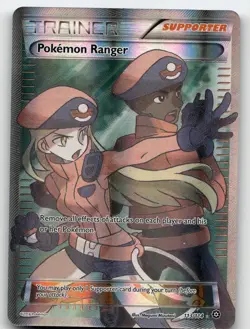 POKEMON RANGER 113/114 ULTRA RARE STEAM SIEGE POKEMON NEAR MINT - Image 1