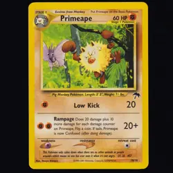 Primeape 18/18 Southern Islands Vintage WOTC Rare Promo Set Pokemon TCG LP - Image 1