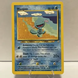 Pokemon Wooper 82/111 N1 Neo Genesis Unlimited NM - Image 1