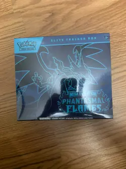 Pokemon TCG Elite Trainer Box Phantasmal Flames Small Tear Factory Sealed - Image 1