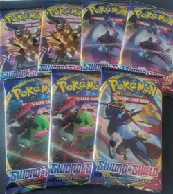 (7) Pokemon Sword & Shield Base Set Booster Packs - Image 2