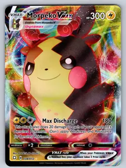 Morpeko VMAX 038/072 Holo VMAX Rare Shining Fates Pokemon Near Mint - Image 1