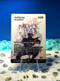 MTG- ERROR CARD- Cecil Harvey / Tymna the Weaver (Showcase) 0018 - Final Fantasy - Image 1