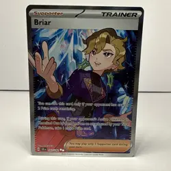 Pokemon Briar 163/142 Stellar Crown Ultra Rare Full Art Holo NM - Image 1